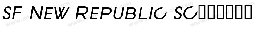 SF New Republic SC字体转换